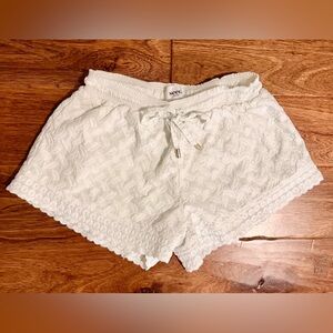 🤍 Seed Heritage White Lace Accent Shorts